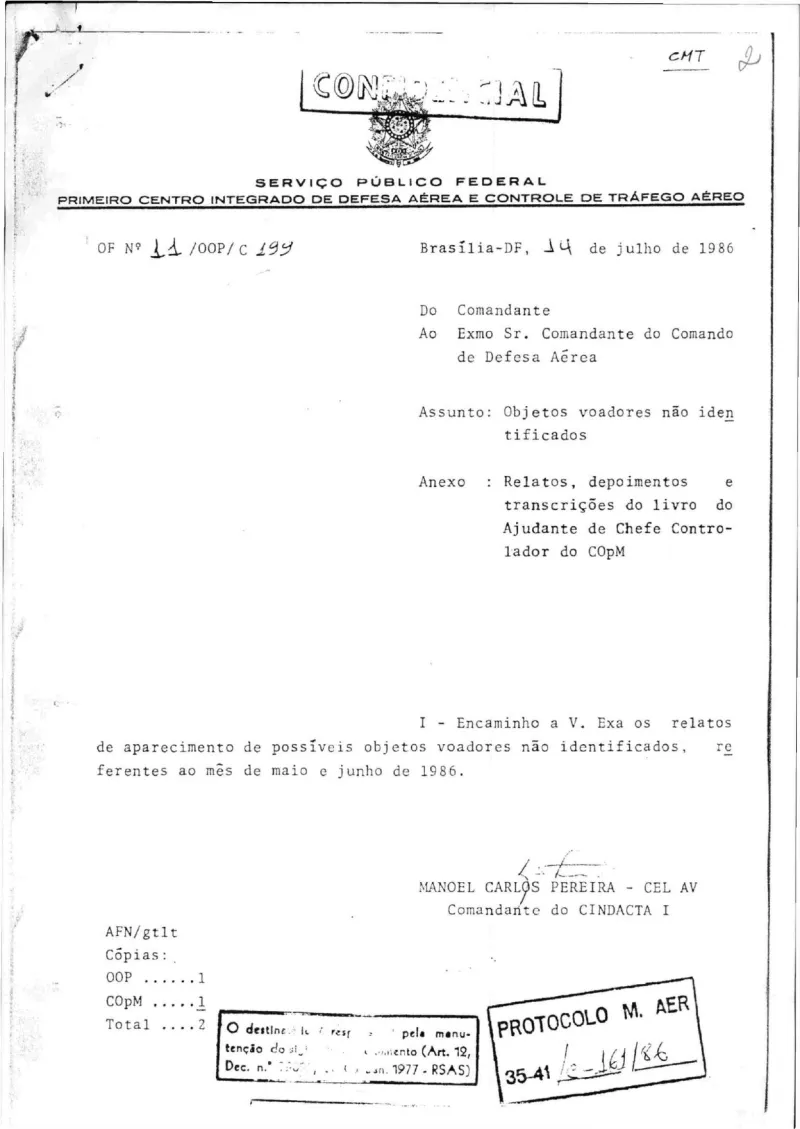 Noite Oficial dos OVNIs — 'Official UFO Night' (1986)