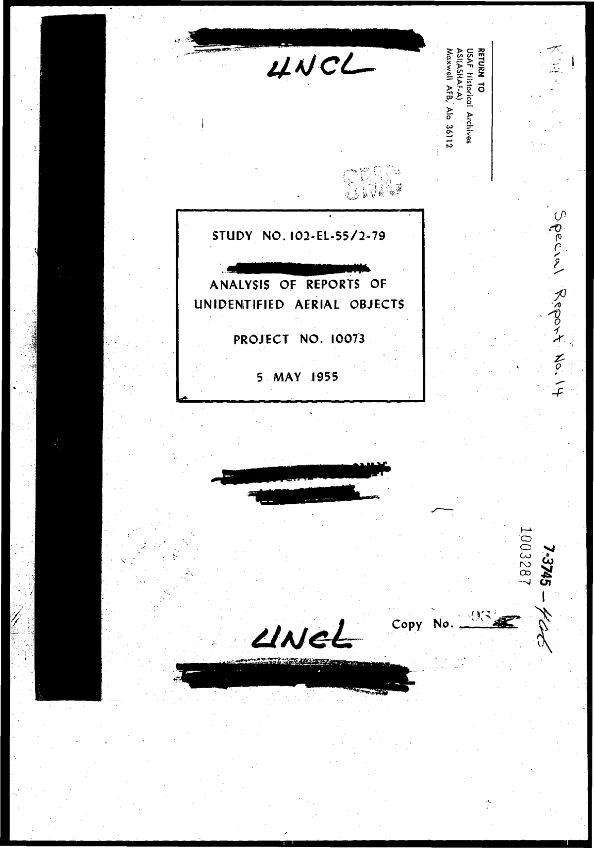 Project Blue Book — Special Report No. 14 (1955)